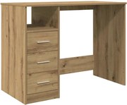 vidaXL Birou, stejar artizanal, 102x50x76 cm, lemn prelucrat