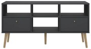 Comodă TV gri antracit 117x61 cm Bodo – Tvilum