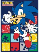 Sonic Ariciul Blue Blur pătură polară 100x140cm