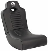 Fotoliu gaming, design ergonomic, spatar rabatabil, material PU, Negru