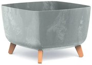 Ghiveci GRACIA SQUARE BETON EFFECT 39 cm , gri