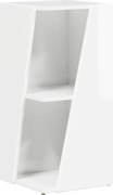 vidaXL Raft lateral Alb lucios 33 x 32 x 70,5 cm Lemn compozit