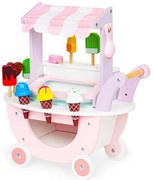 Stand de înghețată din lemn cu accesorii