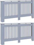 vidaXL Capac pentru radiator 2 pcs Gri 152 x 19 x 81,5cm Lemn compozit