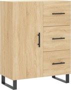 vidaXL Servantă, stejar sonoma, 69,5x34x90 cm, lemn compozit
