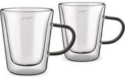 Lamart LT9120 Set de 2 pahare Tea Vaso, 300 ml,negru
