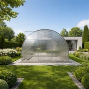 GAUDI 3.14x12 — Seră Modulara din otel si policarbonat, Lățime 3,14m, lungime 12m (37,8 m²),