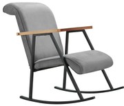 Fotoliu balansoar LUNI, gri