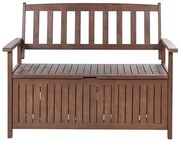 Bancă de grădină Sefu (lemn închis) (cu sp. depozitare)). 1075974