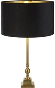 Lampă de masă Searchlight EU81214BK WHITBY 1xE27/60W/230V negru/auriu