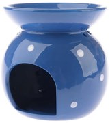 Lampa aromatică din porțelan Abuela albastră,  9,8x 12,5 cm