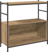 vidaXL Raft pentru cărți stejar artizanal 80 x 30 x 78.5 cm