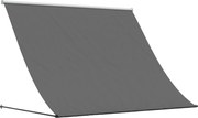 vidaXL Copertină retractabilă, antracit, 250x150 cm, țesătură și oțel