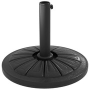 Outsunny Suport 13kg din Ciment pentru Umbrelă Soare, Bază Rotundă Rezistentă 48mm, Negru | Aosom Romania