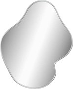 vidaXL Oglindă de perete, argintiu, 60x50 cm