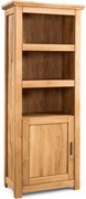 Bibliotecă lemn masiv Lucca, 81 × 207 × 48 cm