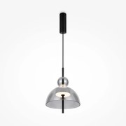 Lustra/Pendul LED design modern decorativ Bangkok 25cm, fumuriu