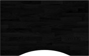 vidaXL Blat de birou maro închis lemn masiv de stejar dreptunghiular