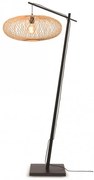 Lampadar eco din bambus Cango negru/ natur, 60x25cm