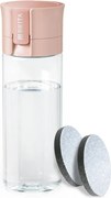 Sticlă filtrantă pentru apă Brita Fill & Go Vital, 600 ml, filtre MicroDisc, fără BPA, roz