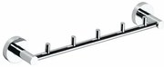 SAPHO XR214 X-Round E bară cu 5 cuierele 39,5 cm,argintiu
