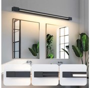 Brilagi-LED Aplica LED pentru oglindă de baie AQUA LINE, 36W, 230V, 120 cm, IP44, negru