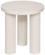 Măsuță de cafea rotundă TELLA, crem, Ø 40 cm