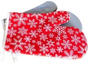 Mănușă de bucătărie Fulgi de zăpadă - 2 bucăți