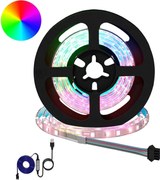 vidaXL Bandă LED 2 pcs Negru și transparent 750 mm Cupru și Plastic