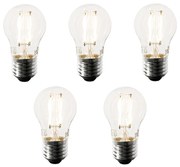Set de 5 becuri LED inteligente E27 P45 4,5W 470 lm 1800-4000K