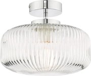 Där Lighting RIV5208 -Plafonieră aplicată pentru baie RIVA 1xE27/60W/230V IP44 crom