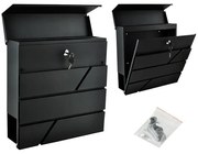 Cutie poștală modernă în antracit