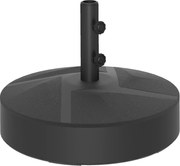 Outsunny Bază pentru Umbrelă Reumplibilă cu Apă 25kg/Nisip 30kg, pentru Tije de Umbrelă Ø36/38/48 mm, Negru | Aosom Romania