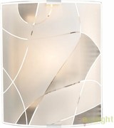 Aplica de perete design elegant din sticla satin cu linii decorative Paranja 40403W2 GL