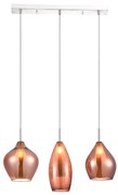 Lustra moderna AMBER MILANO 3 cupru ZZ AZ3078