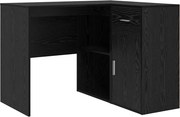 vidaXL Birou de colț cu sertar Stejar Negru 102 x 88 x 75 cm