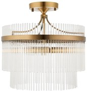 Lustră aplicată Endon 112575 MARIETTA 3xE14/7W/230V alamă/transparent