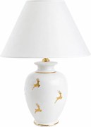 Kolarz 731.70W.150 - Lampă de masă NONNA 1xE27/100W/230V cu cerbi, alb/auriu