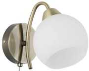 Lampă de perete NESTOR 1xE27/40W/230V, alamă