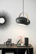 Halo Design 734382 - Lustră suspendată pe cablu DC 1xE27/40W/230V Ø 40 cm negru/stejar