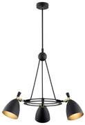 Lustra cu 3 spoturi design modern CHARLOTTE negru