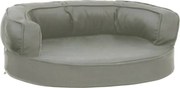 vidaXL Saltea ergonomică pat de câini, 60x42 cm, gri, aspect de in