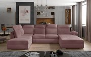 Canapea modulara extensibila cu spatiu pentru depozitare, 336x102x216 cm, Evanell R03, Eltap (Culoare: Gri deschis / Monolith 84)