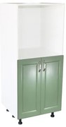 Soldat 60 cu 2 usi cu spatiu cuptor Zebra MDF verde drept