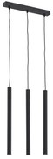 Lustra cu 3 pendule design minimalist Etna plus negru