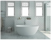Cada freestanding Rune Agg alb 160x82 cm