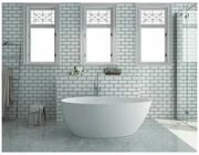Cada freestanding Rune Agg alb 160x82 cm