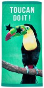 Prosop de plajă verde din bumbac 76x160 cm Toucan Do It – Catherine Lansfield