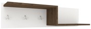 Cuieras Grid, Stejar Bronz/Alb, 100 x 20 x 24 cm