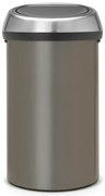 Cos de gunoi Brabantia Touch Bin 647249, 60 L, Deschidere lina si silentioasa, Gri
